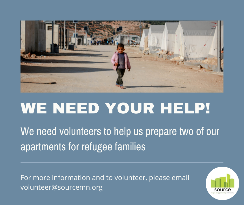 Source to House Refugees: Urgent Help Needed to Prepare Apartments